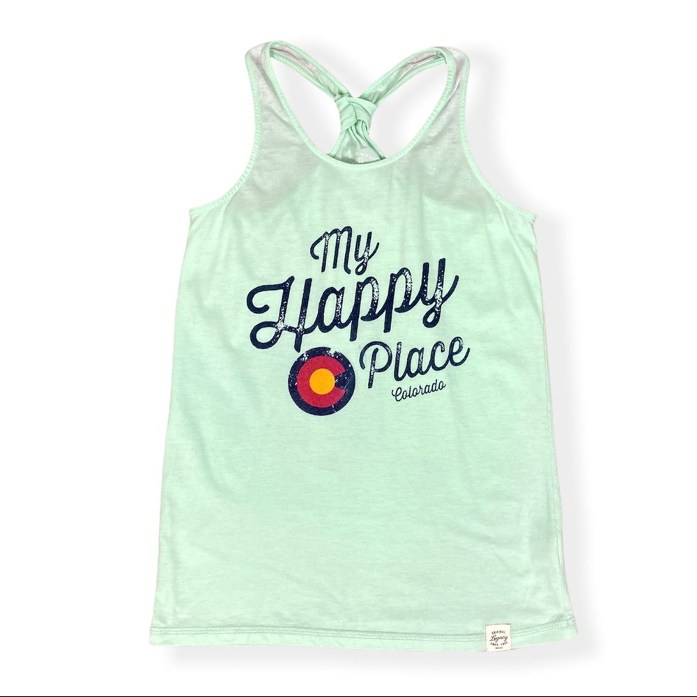 Colorado Legacy Women's Mint "My Happy Place" Tank Size Small